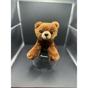 Aurora Plush Grizzly Bear Beanbag Stuffed Animal Toy 8"